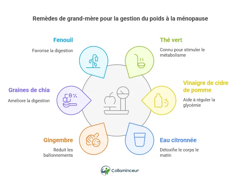 rem&egrave;de de grand-m&egrave;re pour maigrir &agrave; la m&eacute;nopause