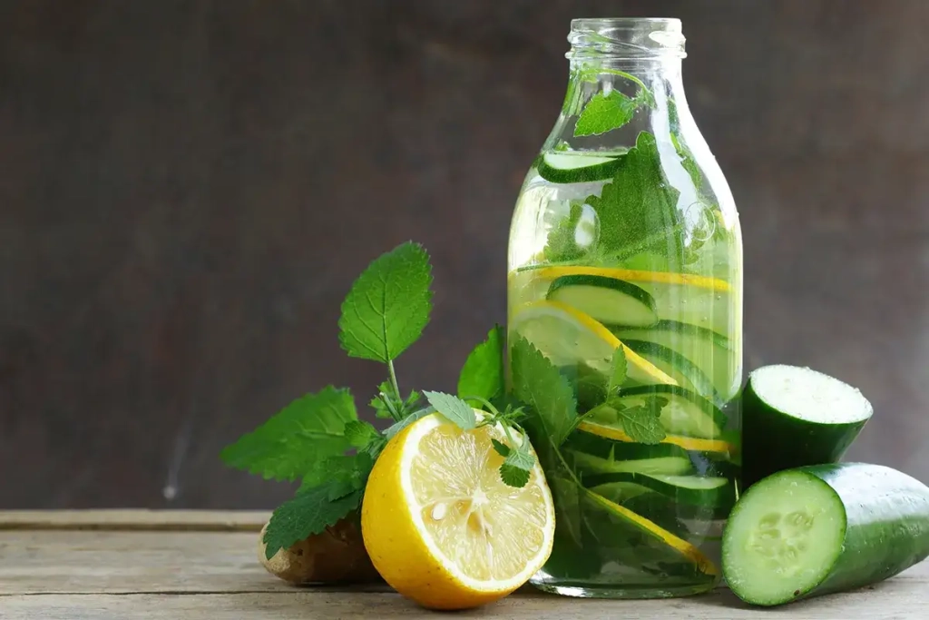 eau concombre citron pour maigrir