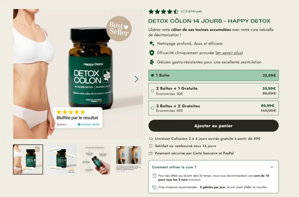 acheter Happy Detox Colon
