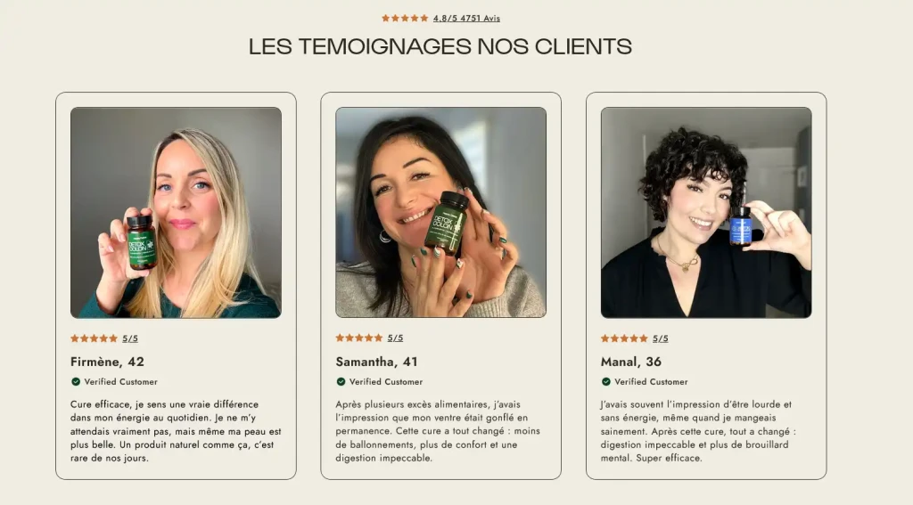 avis positifs des clients sur Happy Detox