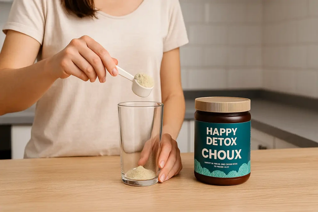 Comment utiliser Happy Detox choux