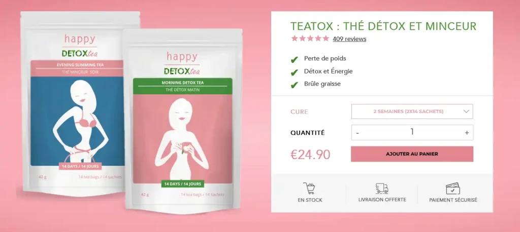 Happy Detox Tea vaut il vraiment son prix