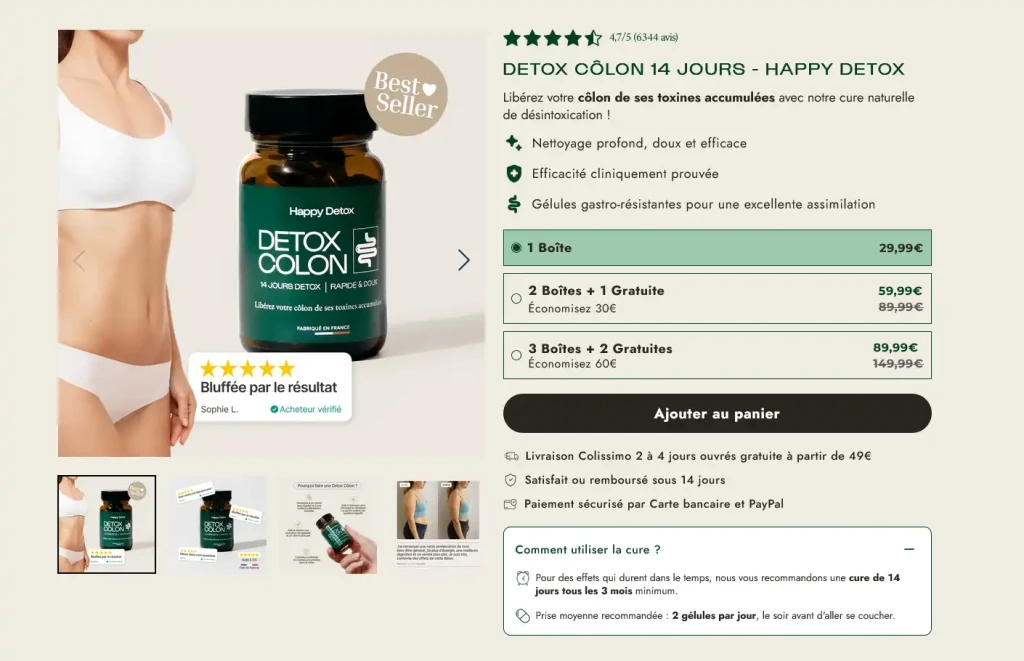 prix de Happy Detox