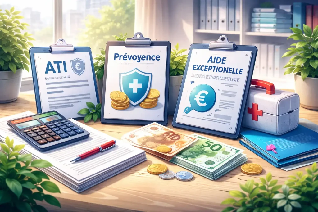 aides ou compl&eacute;ments de revenu existent en cas de demi traitement