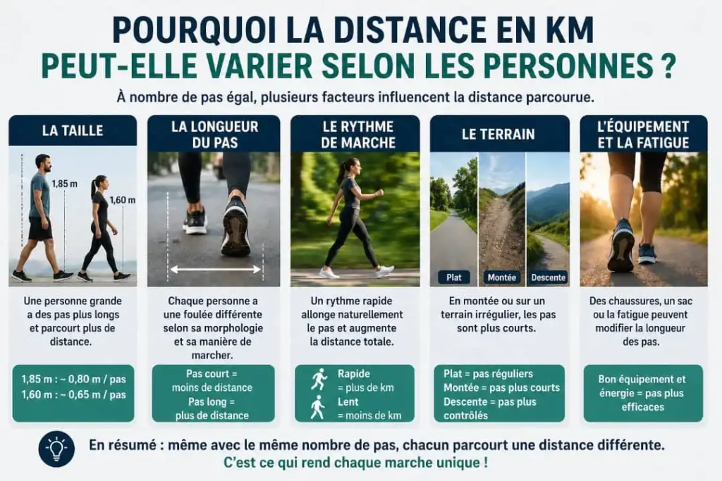 pas en km