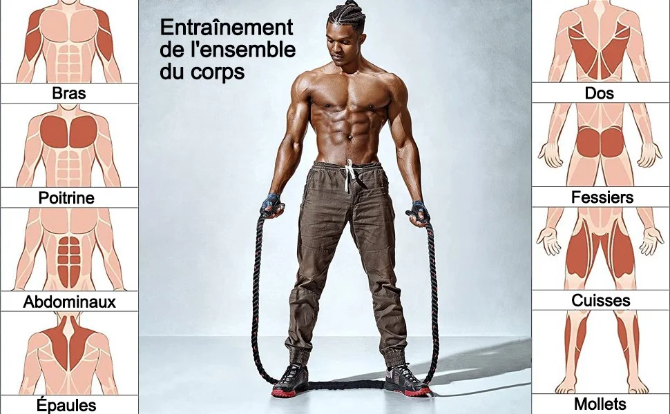 corde &agrave; sauter muscles sollicit&eacute;s