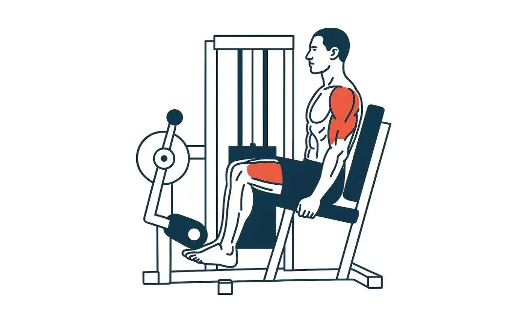 leg extension muscles sollicit&eacute;s